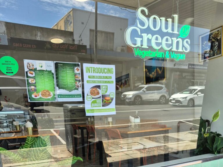 Soul Greens vegan vegetarian cafe Highett